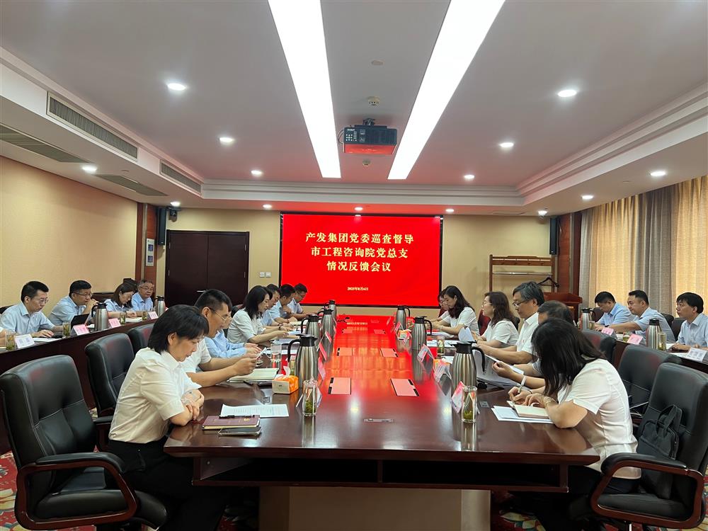 產發(fā)集團黨委巡查督導組向市工程咨詢院黨委反饋巡查督導情況